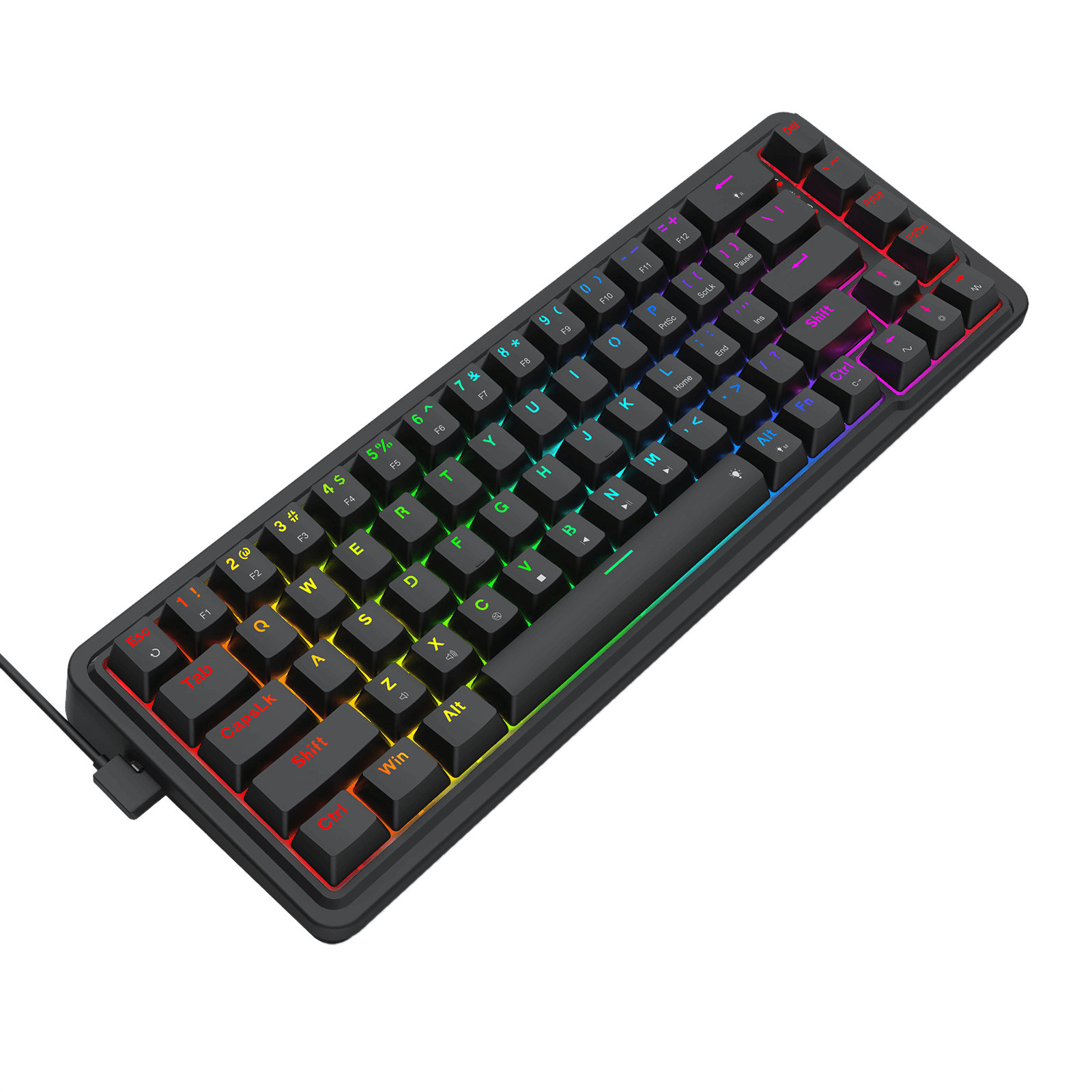 Redragon Nova Wired 60% RGB Hot-Swappable GASKET Mounted Mechanical Keyboard Redragon Nova Wired 60% RGB Hot-Swappable GASKET Mounted Mechanical Keyboard